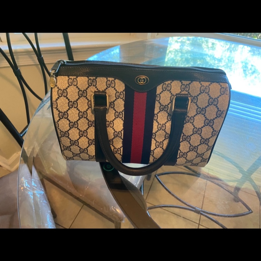 Gucci Beige and Red Handbag - Picture 4 of 5